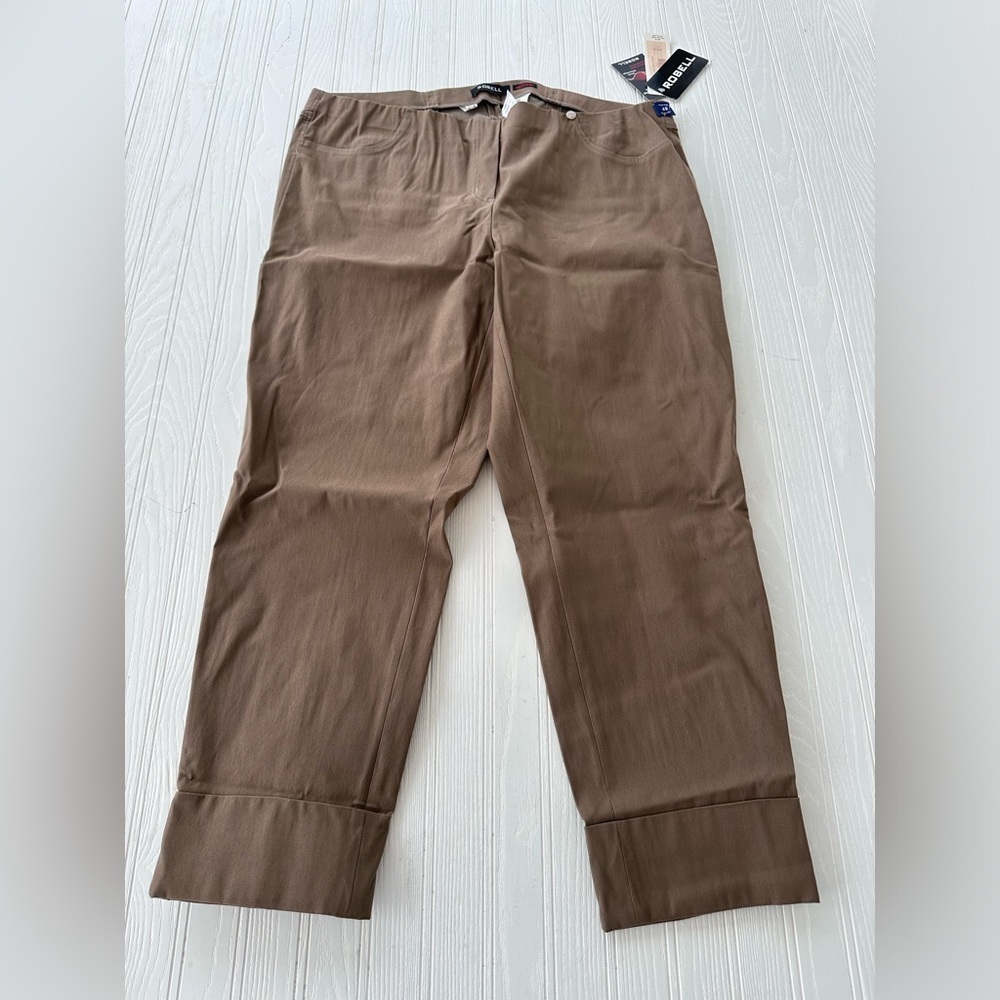 Robell Bella Brown 7/8 Trousers‎ size 18,22